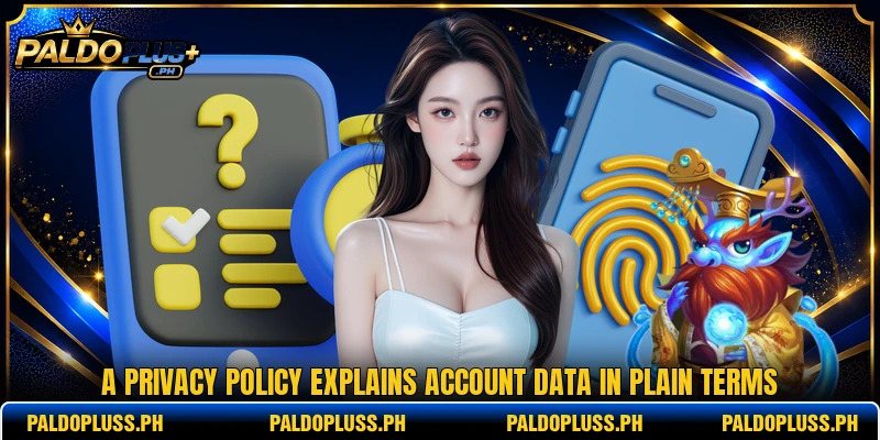 A privacy policy explains account data in plain terms A privacy policy explains account data in plain terms