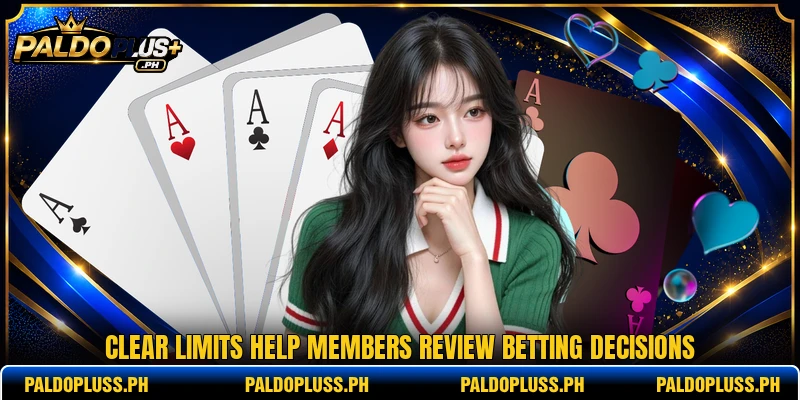 Clear limits help members review betting decisions Clear limits help members review betting decisions