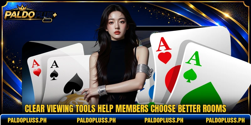 Clear viewing tools help members choose better rooms Clear viewing tools help members choose better rooms