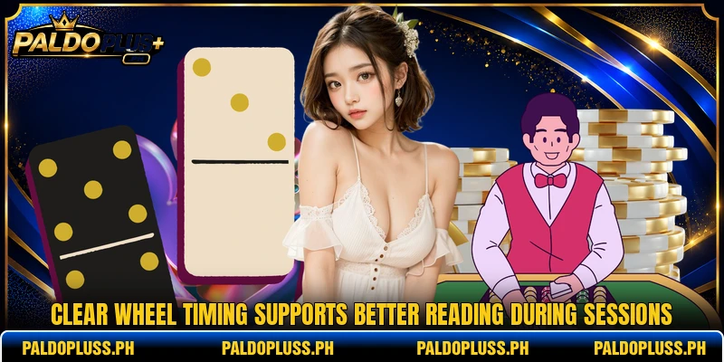 Clear wheel timing supports better reading during sessions
