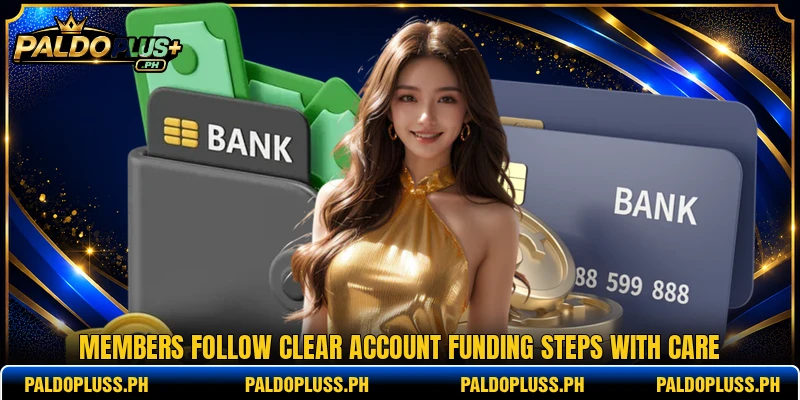 Members follow clear account funding steps with care Members follow clear account funding steps with care