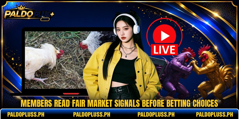Members read fair market signals before betting choices Members read fair market signals before betting choices