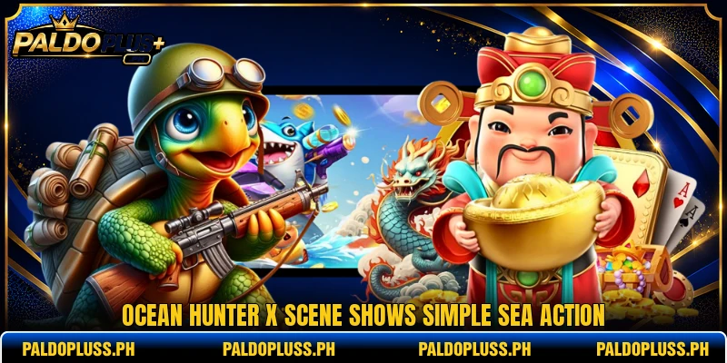 Ocean Hunter X scene shows simple sea action Ocean Hunter X scene shows simple sea action