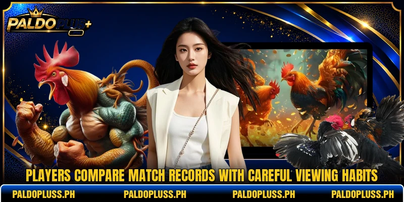 Players compare match records with careful viewing habits Players compare match records with careful viewing habits