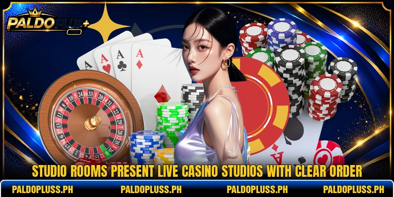Studio rooms present live casino studios with clear order Studio rooms present live casino studios with clear order