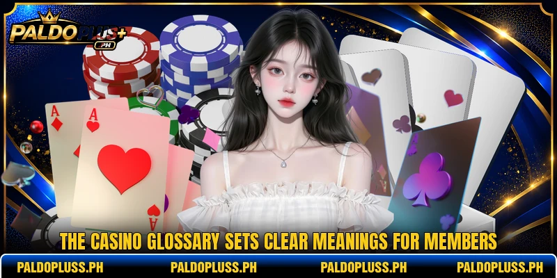 The casino glossary sets clear meanings for members The casino glossary sets clear meanings for members